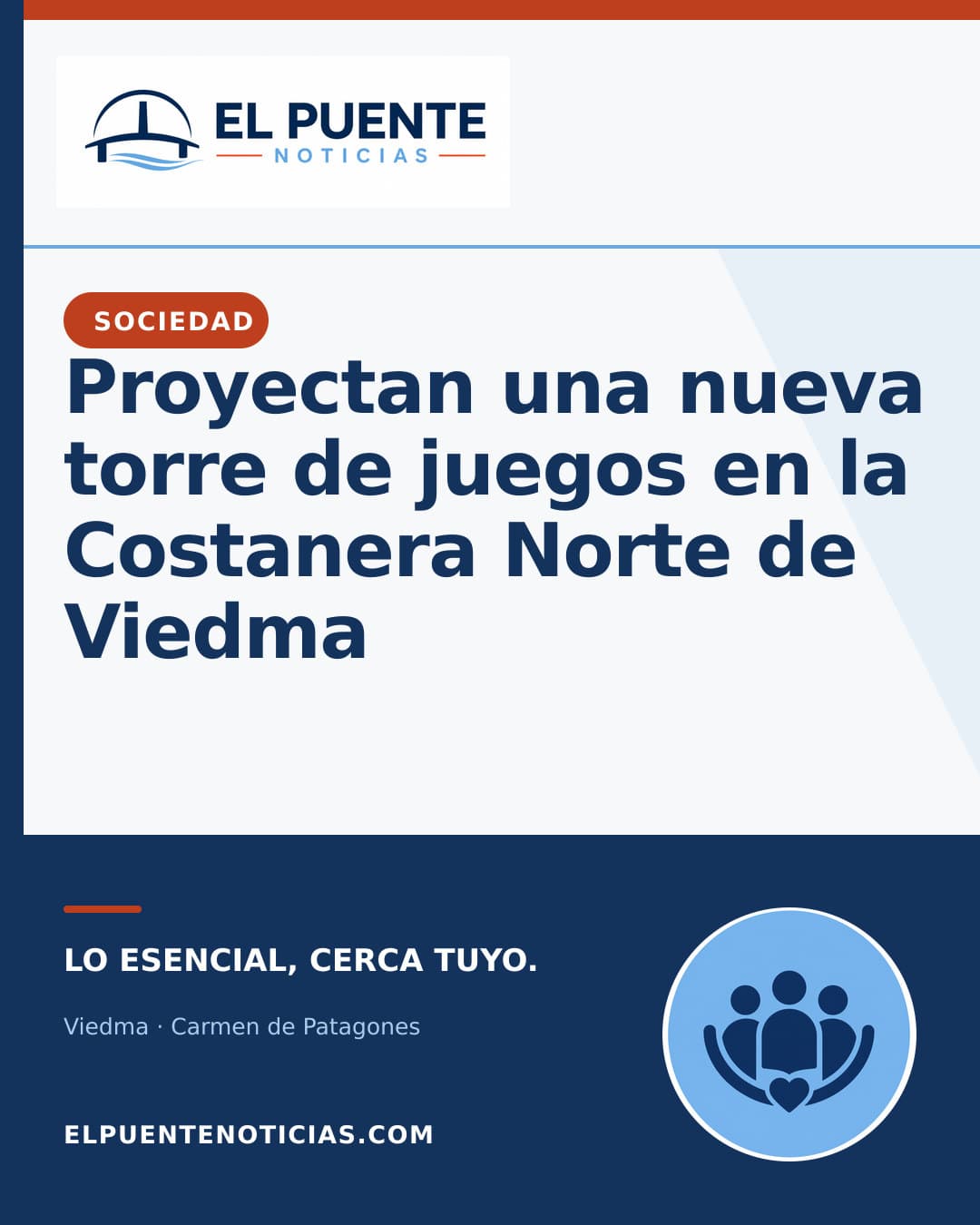 Proyectan una nueva torre de juegos en la Costanera Norte de Viedma