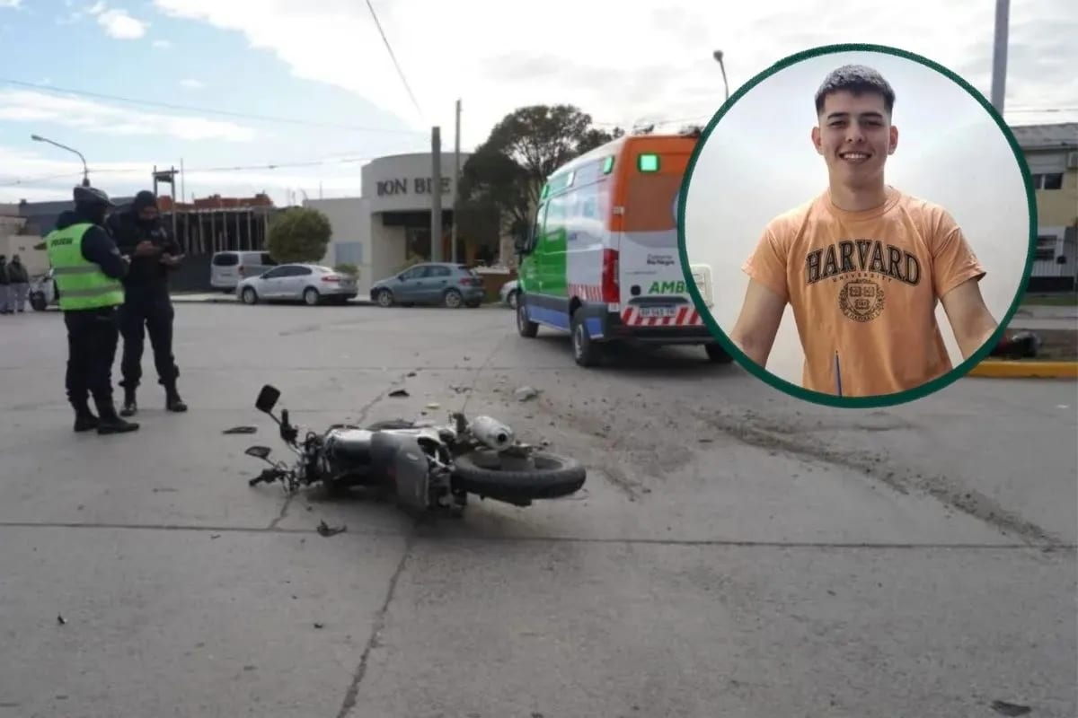 Está grave un motociclista que chocó con un taxi en Viedma; la familia junta fondos