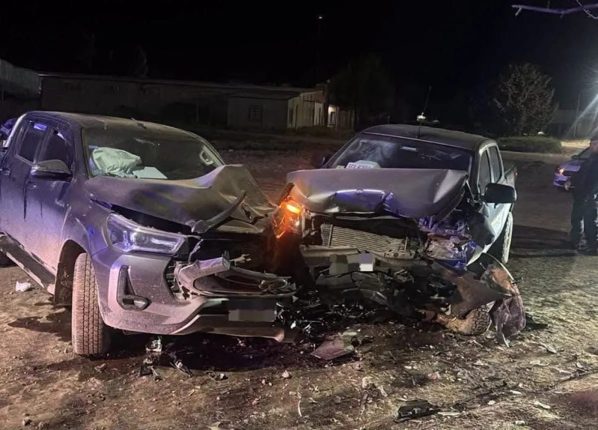 Choque de camionetas en Pedro Luro dejó una joven herida y ambos conductores se negaron al test de alcoholemia