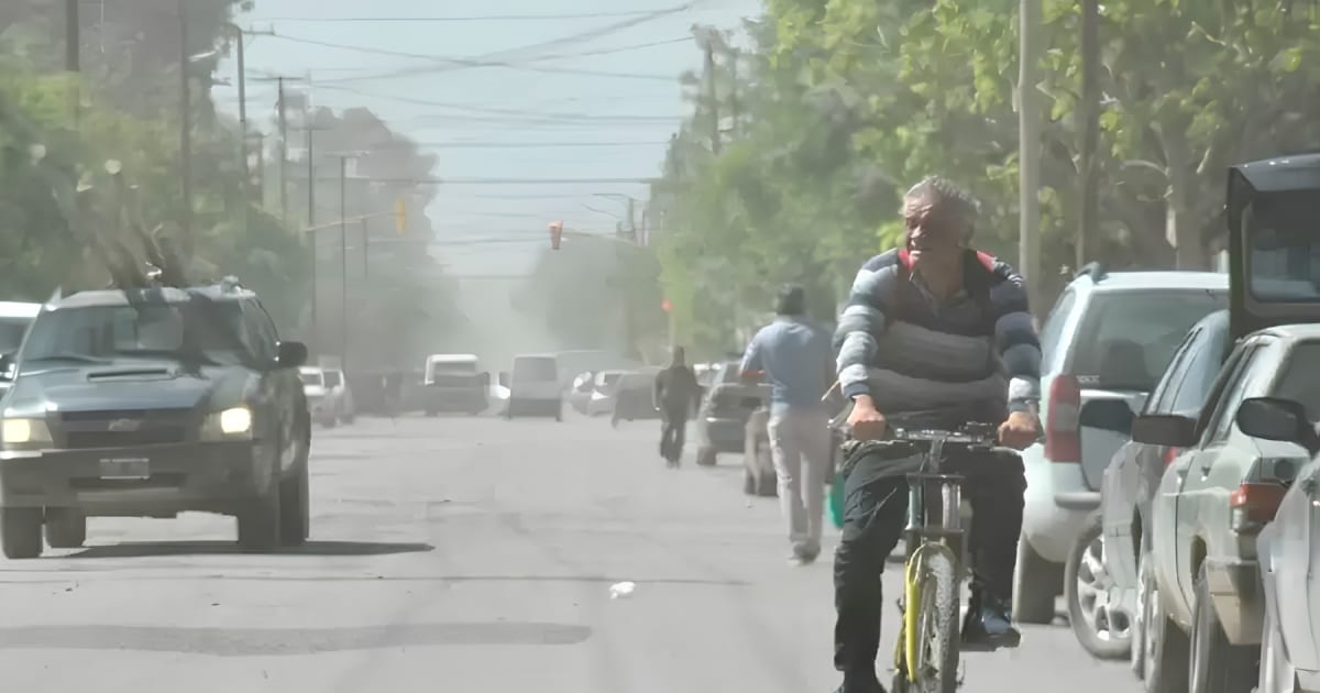 Lunes soleado en Viedma pero con ráfagas de hasta 58 km/h