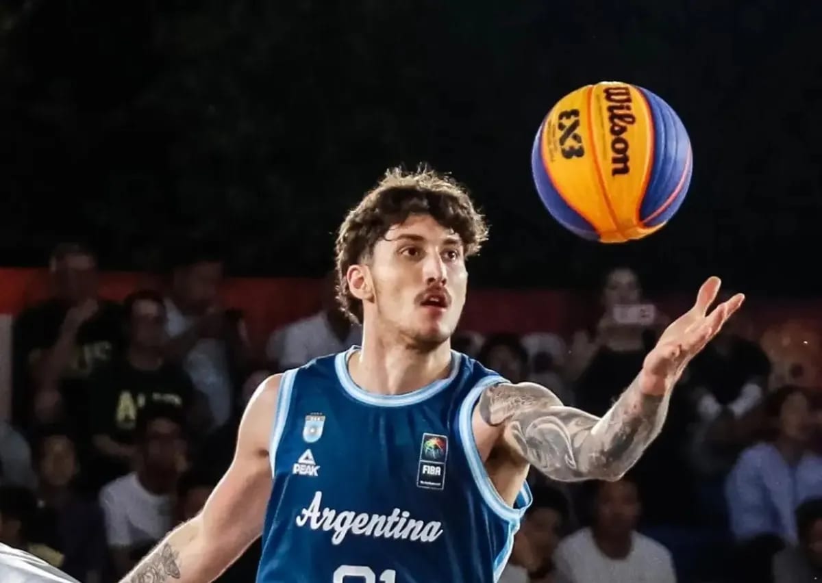 Mundial de 3x3: Argentina venció a China con aporte del viedmense Alfredo Ventura